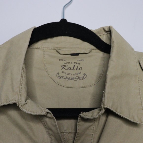 3/$28 SALE Katie - Cargo Button Down Dress - Size Medium - Picture 14 of 14